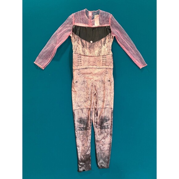 Disney Descendants 3 Mal Costume Jumpsuit with Detachable Cape Size M 7-8 - Picture 1 of 4